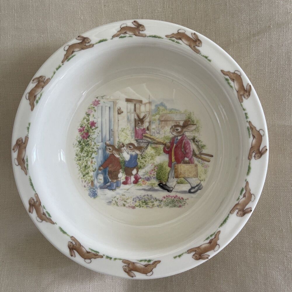 Easter Bunnykins Royal Doulton Child’s Bowl England Fine Bone China